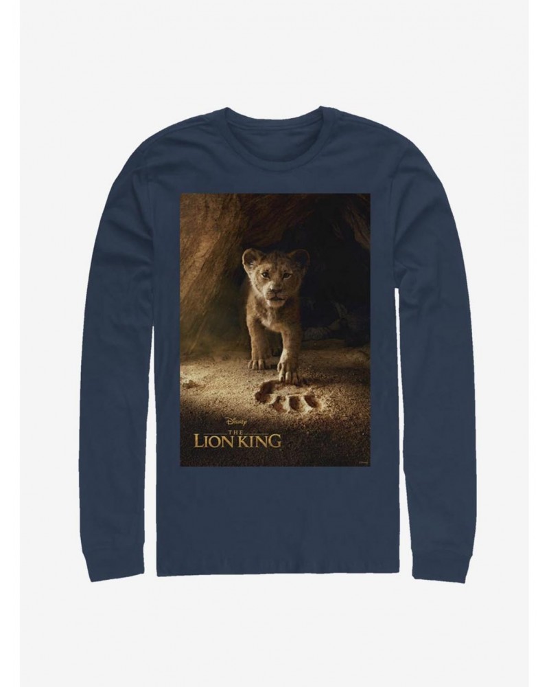 Disney The Lion King 2019 Simba Poster Long-Sleeve T-Shirt $16.12 T-Shirts