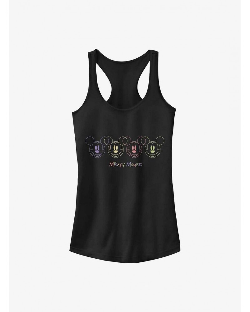 Disney Mickey Mouse Neon Faces Girls Tank $7.72 Tanks