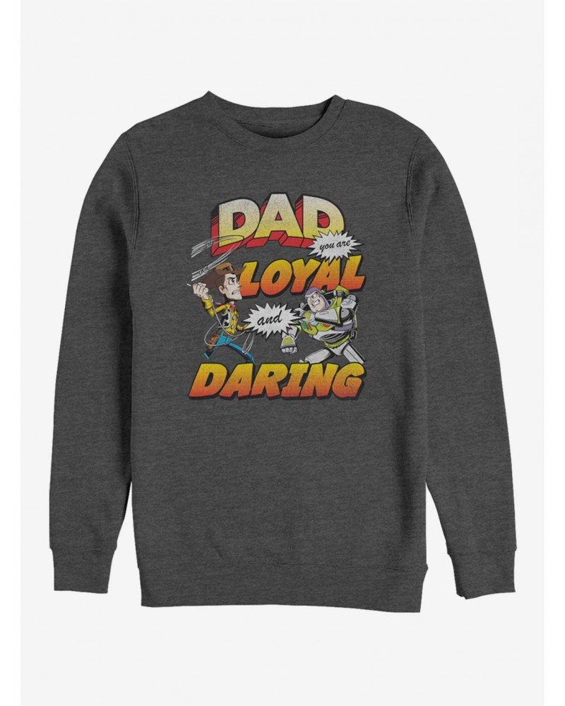 Disney Pixar Toy Story Loyal And Daring Crew Sweatshirt $17.34 Sweatshirts