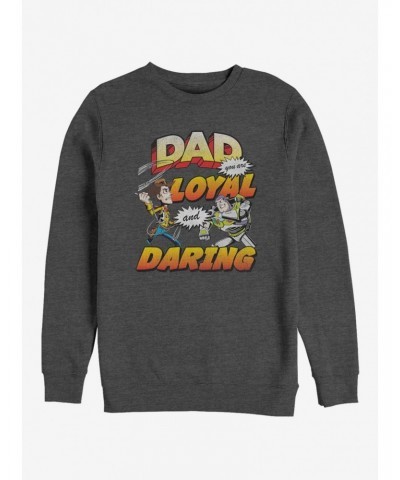 Disney Pixar Toy Story Loyal And Daring Crew Sweatshirt $17.34 Sweatshirts