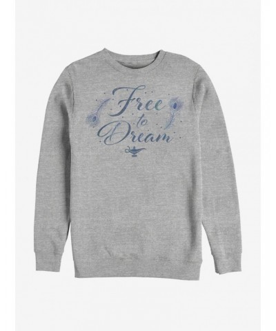 Disney Aladdin 2019 Free To Dream Sweatshirt $17.71 Sweatshirts