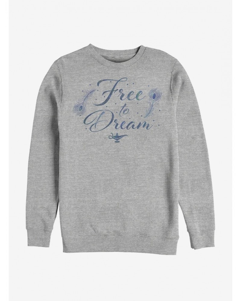 Disney Aladdin 2019 Free To Dream Sweatshirt $17.71 Sweatshirts