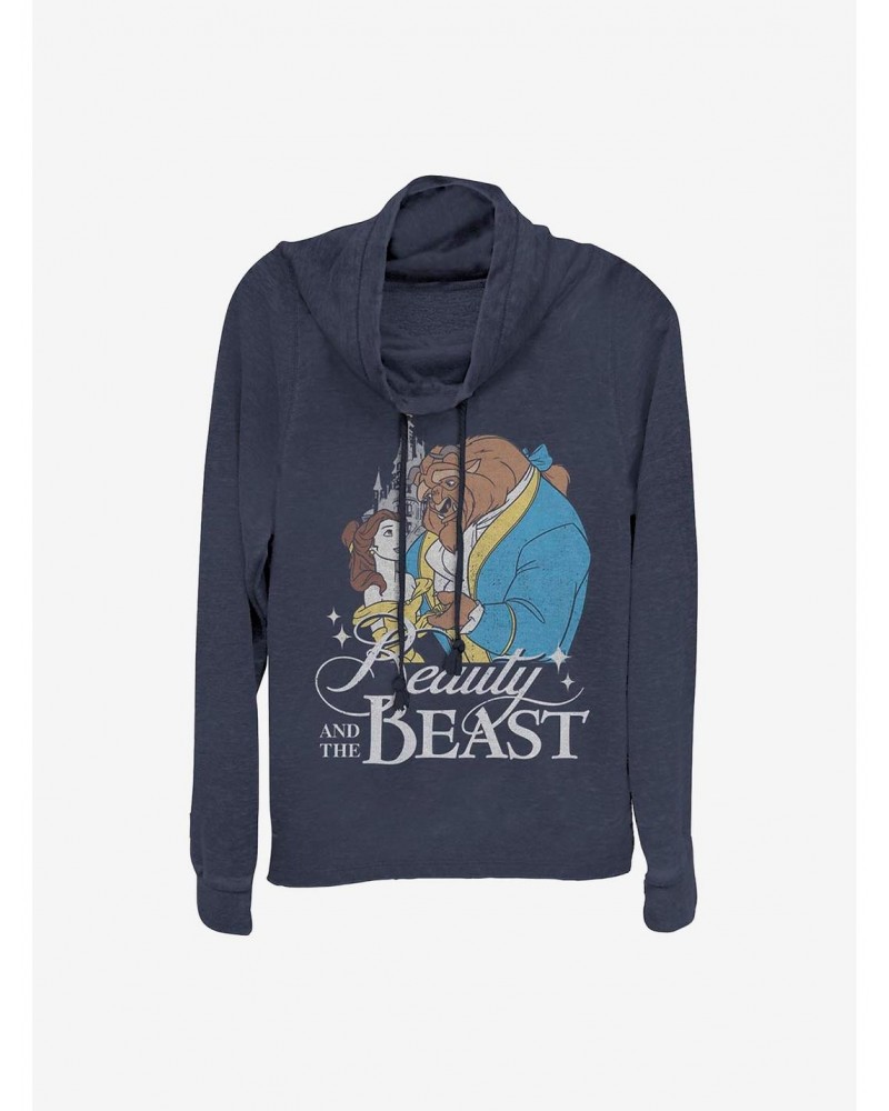 Disney Beauty And The Beast Classic Cowlneck Long-Sleeve Girls Top $22.00 Tops