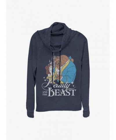 Disney Beauty And The Beast Classic Cowlneck Long-Sleeve Girls Top $22.00 Tops