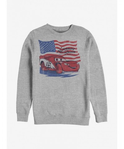 Disney Pixar Cars Lightning Flag Crew Sweatshirt $13.65 Sweatshirts