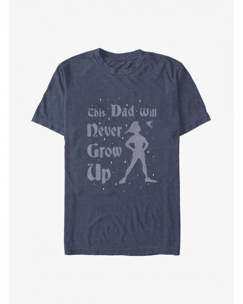 Disney Tinker Bell This Dad Will Never Grow Up Big & Tall T-Shirt $11.96 T-Shirts