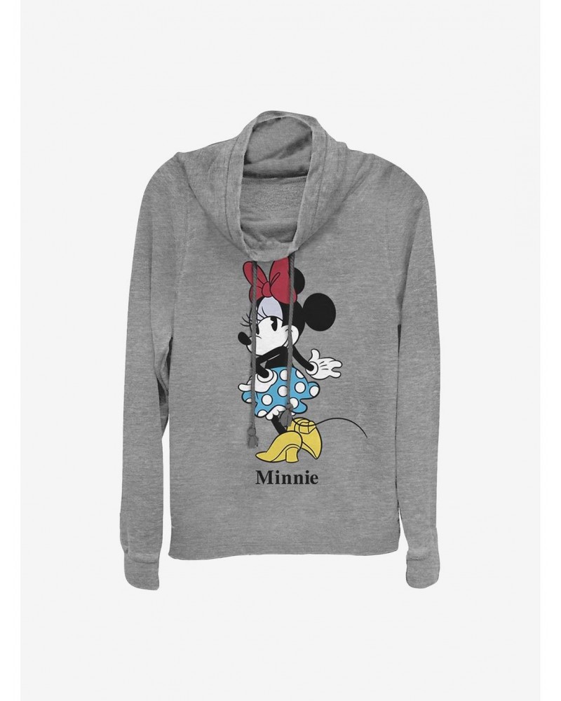 Disney Minnie Mouse Minnie Skirt Cowlneck Long-Sleeve Girls Top $22.00 Tops