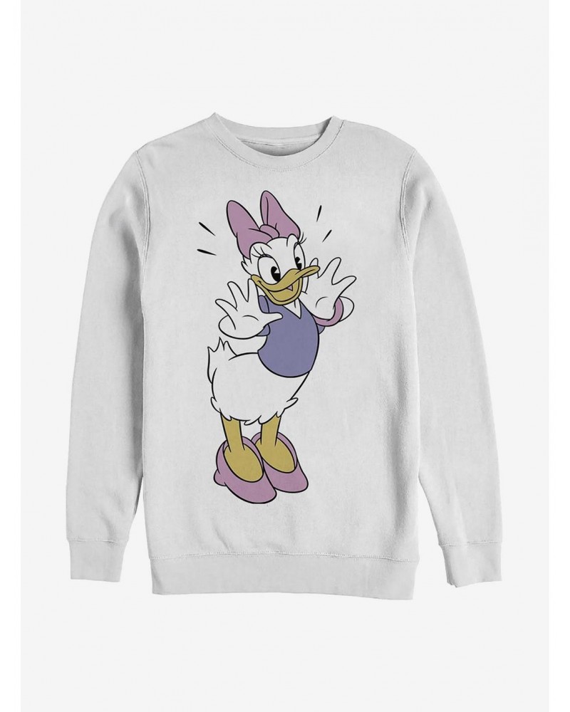 Disney Daisy Duck Classic Vintage Daisy Crew Sweatshirt $13.28 Sweatshirts