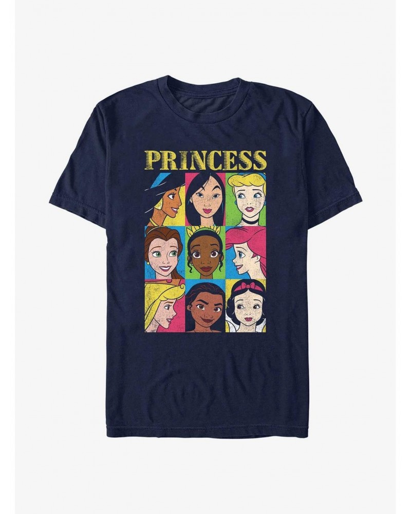 Disney Princesses Nine Box Squares T-Shirt $7.41 T-Shirts