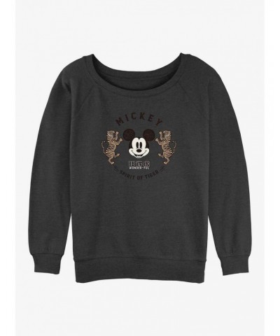 Disney Mickey Mouse Spirit of Tiger Girls Slouchy Sweatshirt $17.34 Sweatshirts