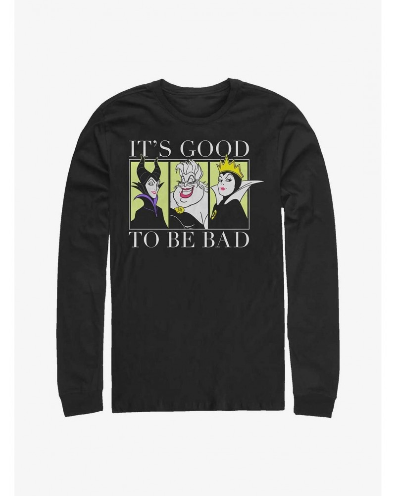 Disney Villains Villain Fun Pop Long Sleeve T-Shirt $11.52 T-Shirts