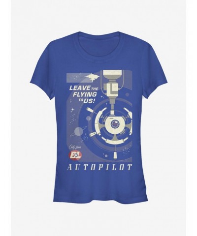 Disney Pixar Wall-E Autopilot Poster Girls T-Shirt $12.45 T-Shirts