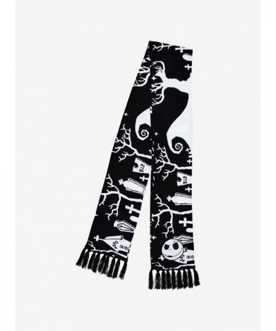 The Nightmare Before Christmas Graveyard Scarf $4.32 Scarves