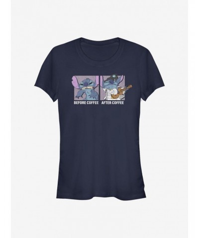 Disney Lilo & Stitch Coffee Girls T-Shirt $11.45 T-Shirts