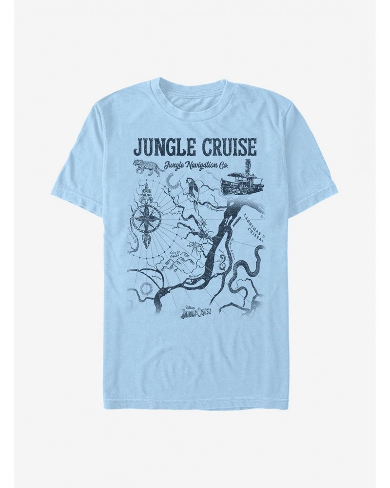 Disney Jungle Cruise Jungle Map T-Shirt $11.71 T-Shirts