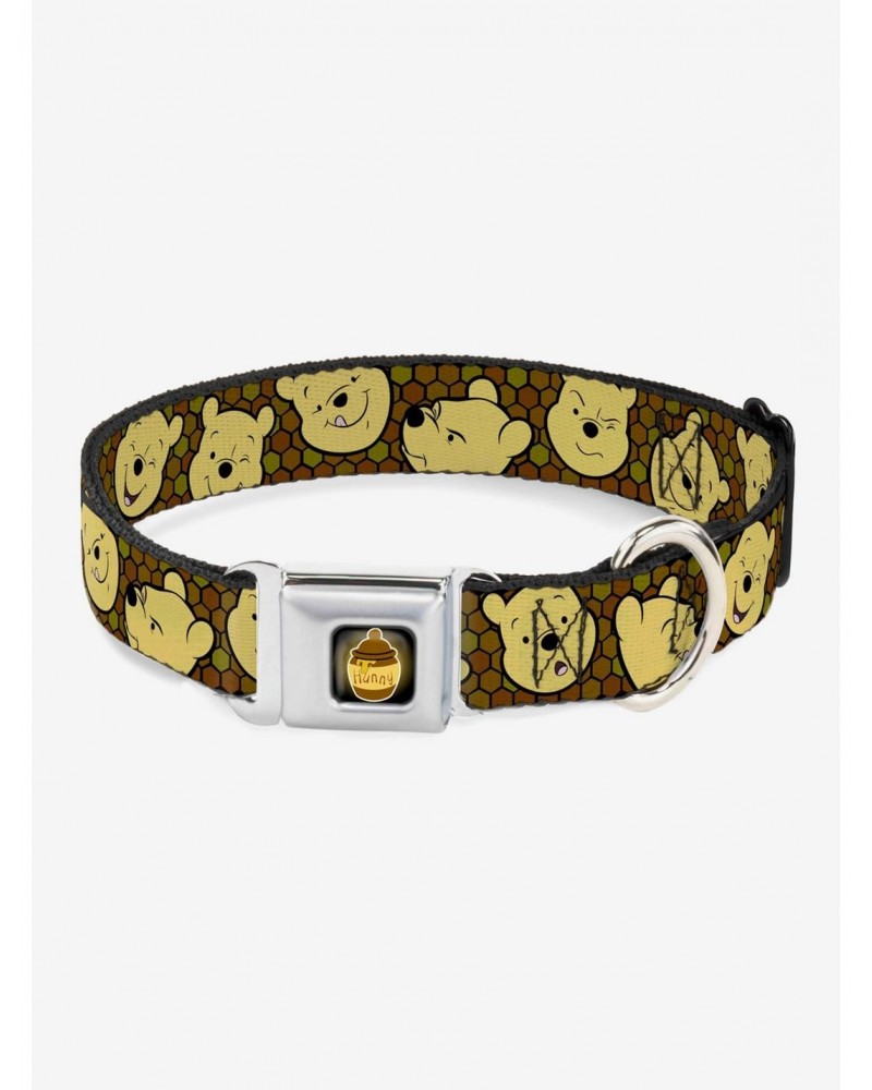 Disney Winnie the Pooh Expressions Honeycomb Dog Collar Seatbelt Buckle $8.02 Buckles