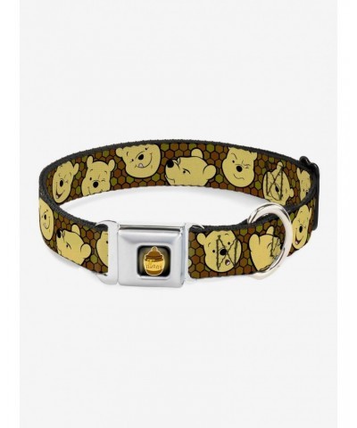 Disney Winnie the Pooh Expressions Honeycomb Dog Collar Seatbelt Buckle $8.02 Buckles