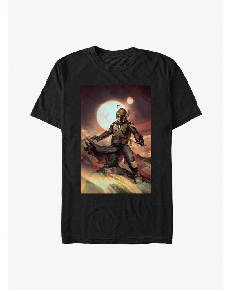 Star Wars The Book Of Boba Fett Boba Painting T-Shirt $10.28 T-Shirts