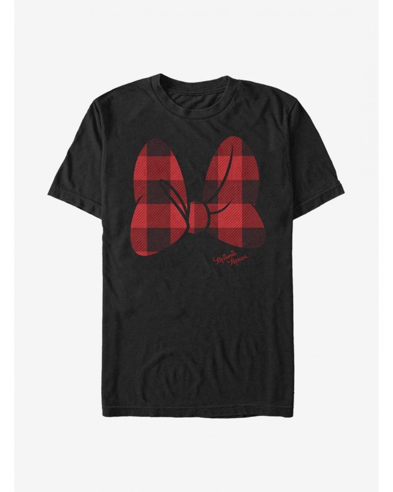 Disney Minnie Mouse Plaid Bow T-Shirt $10.04 T-Shirts