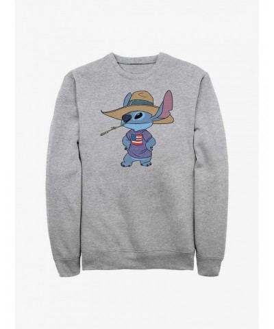 Disney Lilo & Stitch Howdy Stitch Crew Sweatshirt $11.81 Sweatshirts