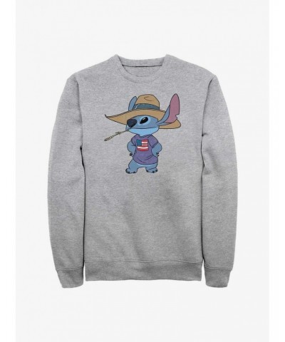 Disney Lilo & Stitch Howdy Stitch Crew Sweatshirt $11.81 Sweatshirts