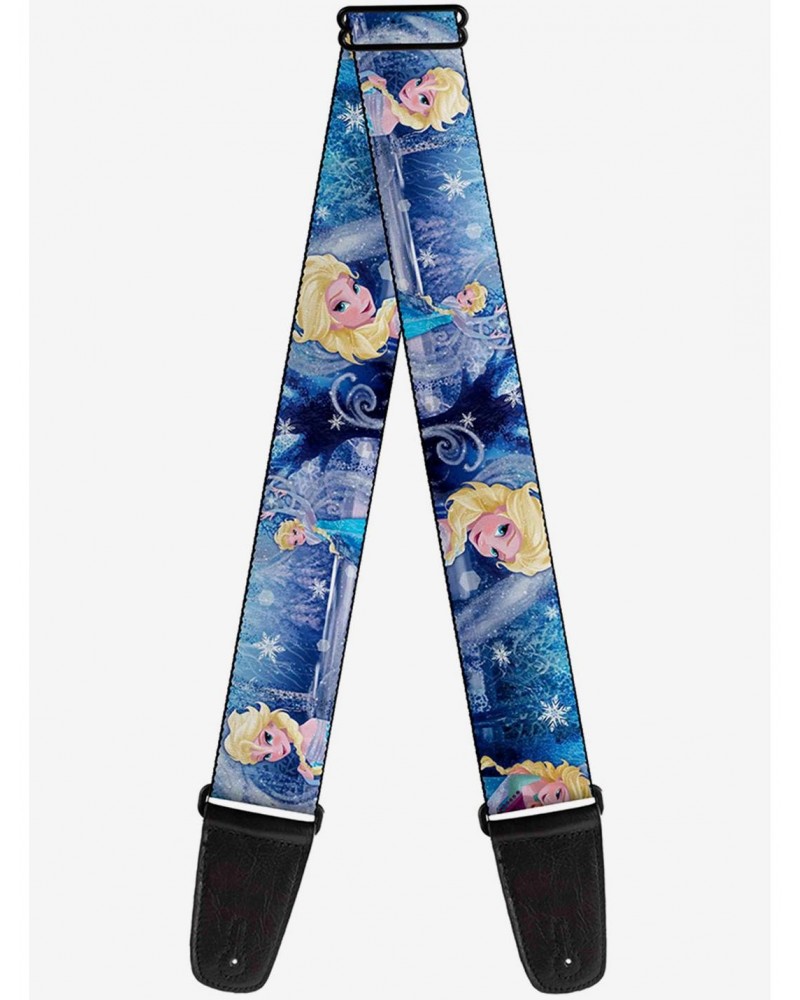 Disney Frozen Elsa the Snow Queen Poses Snowflakes Guitar Strap $7.47 Guitar Straps