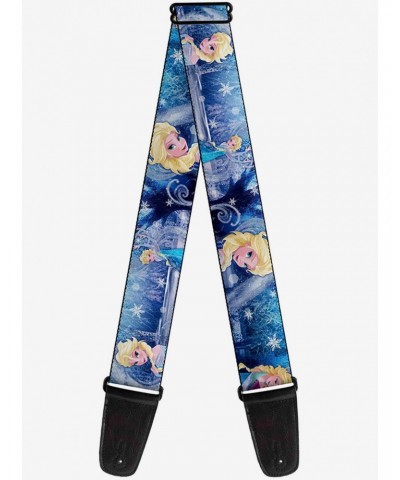 Disney Frozen Elsa the Snow Queen Poses Snowflakes Guitar Strap $7.47 Guitar Straps