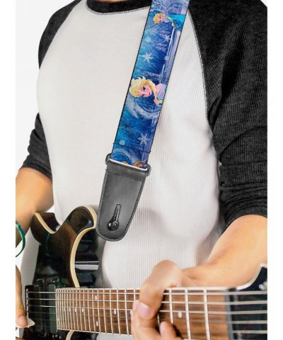 Disney Frozen Elsa the Snow Queen Poses Snowflakes Guitar Strap $7.47 Guitar Straps