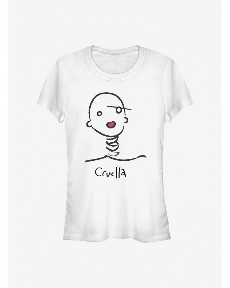 Disney Cruella Doodle Girls T-Shirt $8.47 T-Shirts