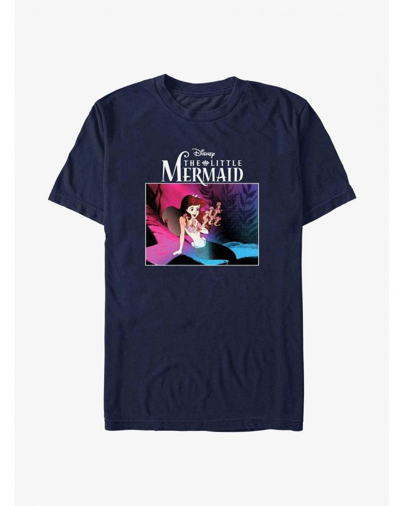 Disney The Little Mermaid Classic Poster T-Shirt $7.89 T-Shirts