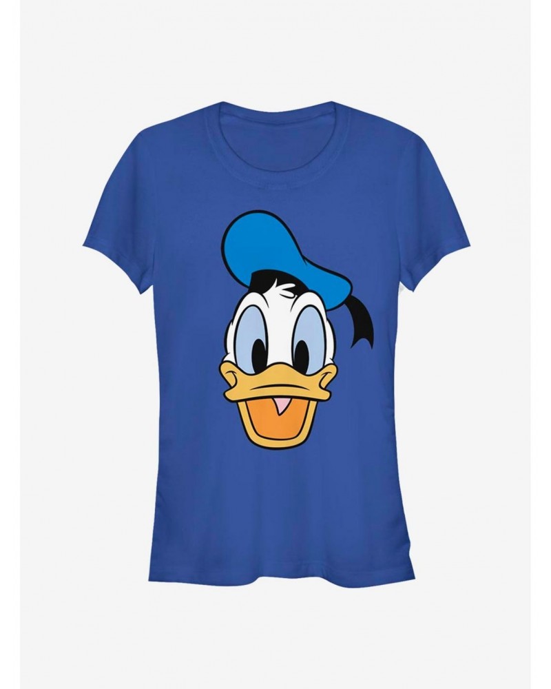 Disney Donald Duck Face Classic Girls T-Shirt $8.22 T-Shirts