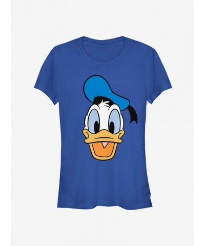 Disney Donald Duck Face Classic Girls T-Shirt $8.22 T-Shirts