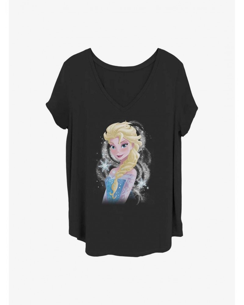 Disney Frozen Elsa Swirl Girls T-Shirt Plus Size $11.85 T-Shirts