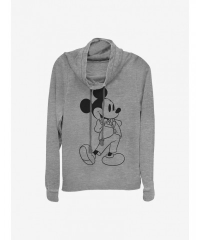 Disney Mickey Mouse Formal Mickey Cowlneck Long-Sleeve Girls Top $22.00 Tops