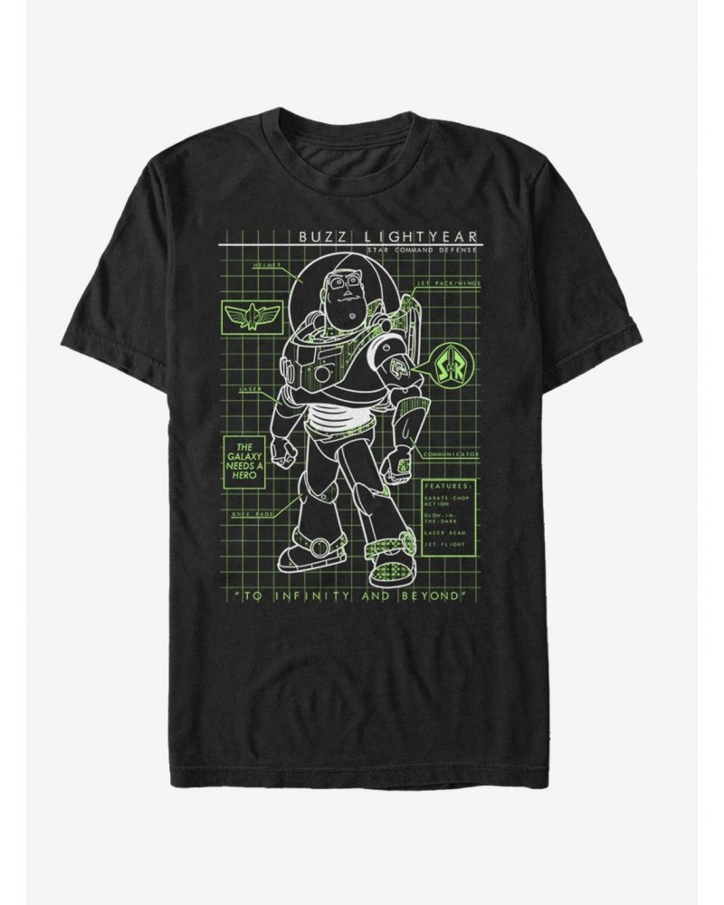 Toy Story Buzz Lightyear Diagram T-Shirt $8.22 T-Shirts