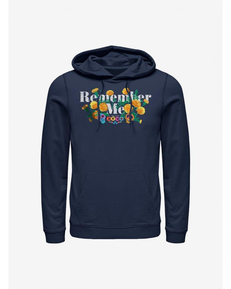 Disney Pixar Coco Remember Me Marigolds Hoodie $13.92 Hoodies