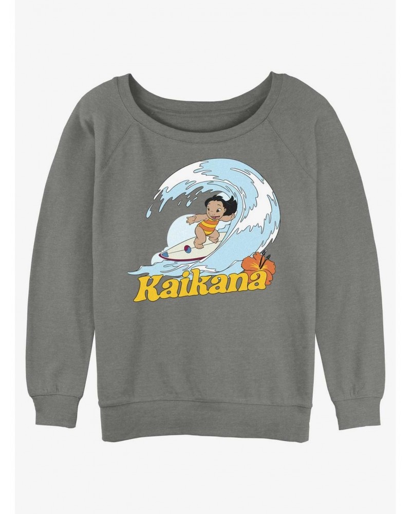 Disney Lilo & Stitch Hawaiian Sister Lilo Girls Slouchy Sweatshirt $11.44 Sweatshirts