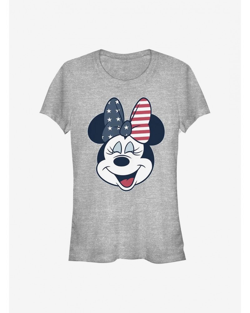 Disney Minnie Mouse America Bow Girls T-Shirt $11.21 T-Shirts