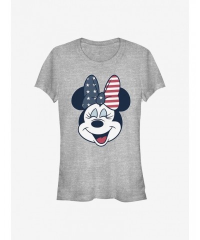 Disney Minnie Mouse America Bow Girls T-Shirt $11.21 T-Shirts