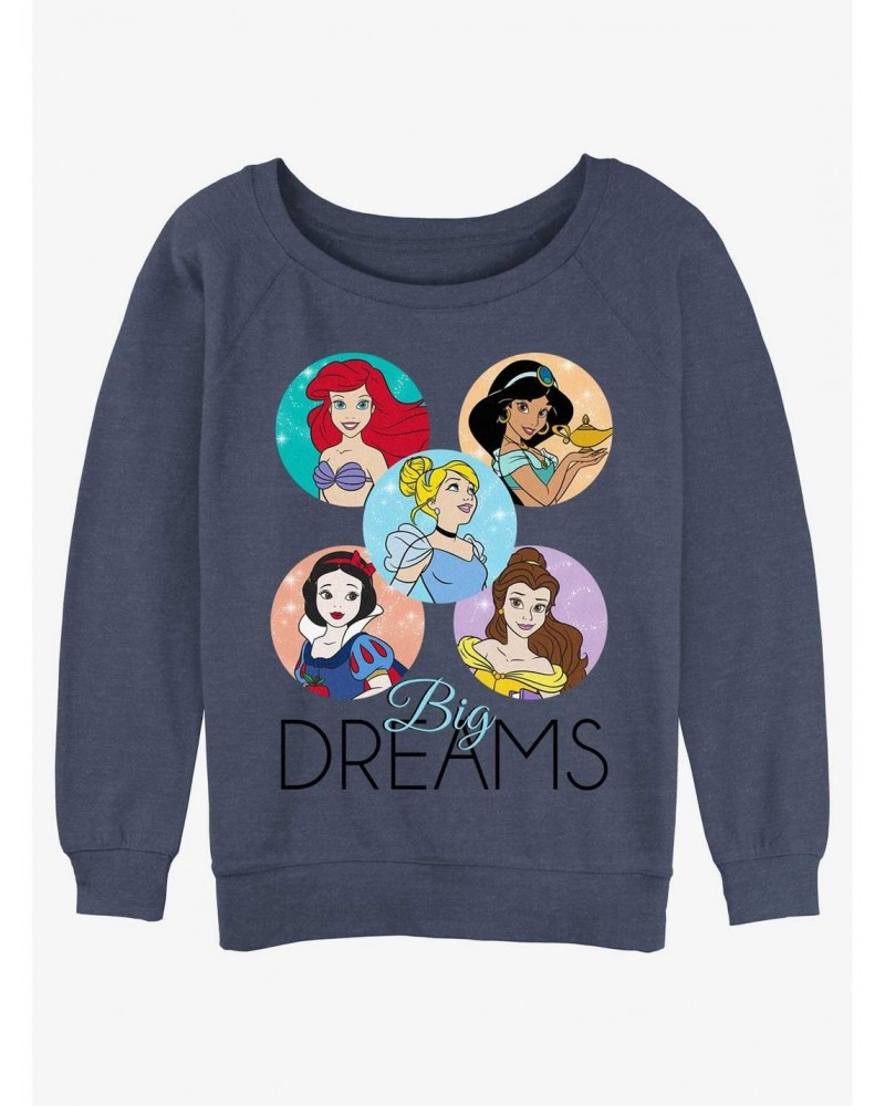 Disney Princesses Big Dreams Girls Slouchy Sweatshirt $16.24 Sweatshirts