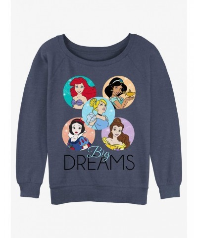 Disney Princesses Big Dreams Girls Slouchy Sweatshirt $16.24 Sweatshirts