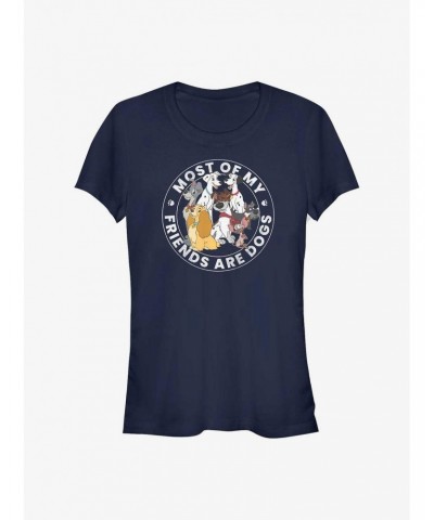 Disney Most Of My Friends Are Dogs Girls T-Shirt $11.70 T-Shirts