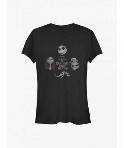 Disney The Nightmare Before Christmas Heads Up T-Shirt $11.21 T-Shirts