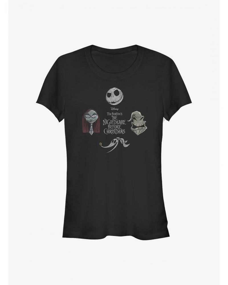 Disney The Nightmare Before Christmas Heads Up T-Shirt $11.21 T-Shirts