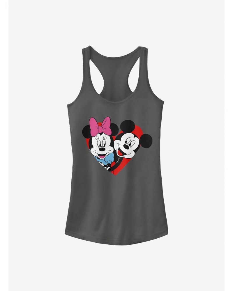 Disney Mickey Mouse Mickey Minnie Heart Girls Tank $11.21 Tanks