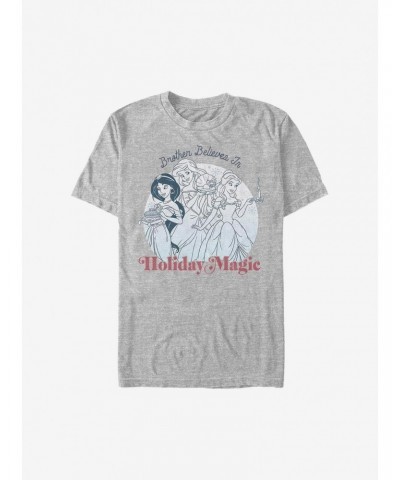 Disney Princesses Brother Believes In Holiday Magic T-Shirt $8.60 T-Shirts