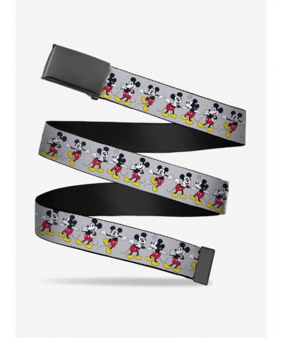 Disney Mickey Mouse Poses Gray Clamp Belt $6.99 Belts