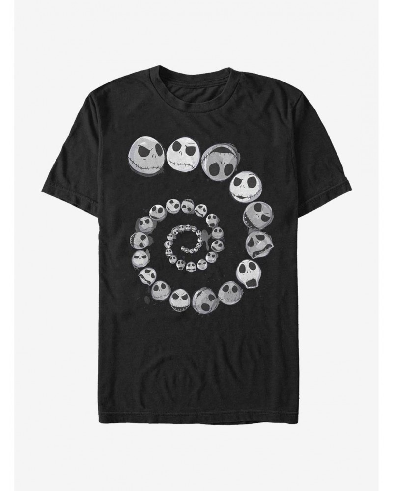 The Nightmare Before Christmas Jack Emotions Spiral T-Shirt $8.13 T-Shirts