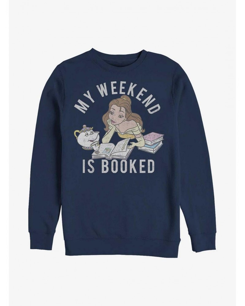 Disney Beauty And The Beast Weekend Is Booked Sweatshirt $12.55 Sweatshirts