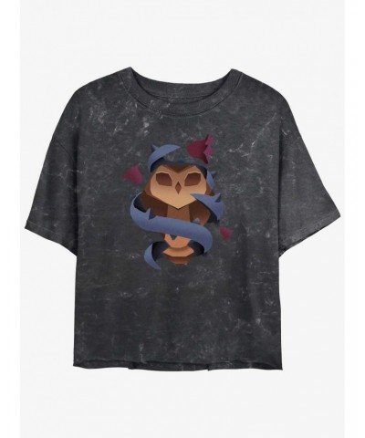 Disney The Owl House Staff Vines Mineral Wash Girls Crop T-Shirt $12.72 T-Shirts